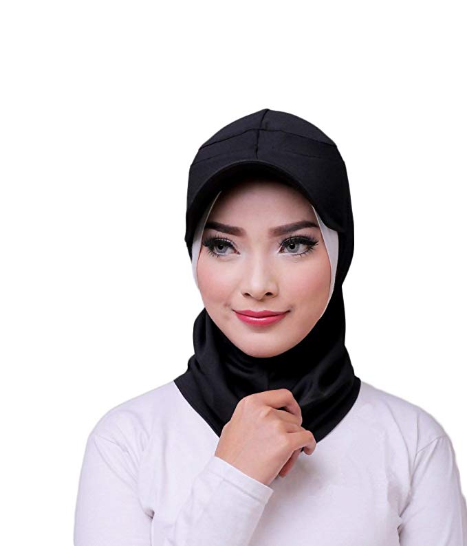 ❤️ ATTIQA - Hijab sport for muslim girls and women I instant scarf cap sport wear suit fitness islamic accessories – Dri-FIT I Black