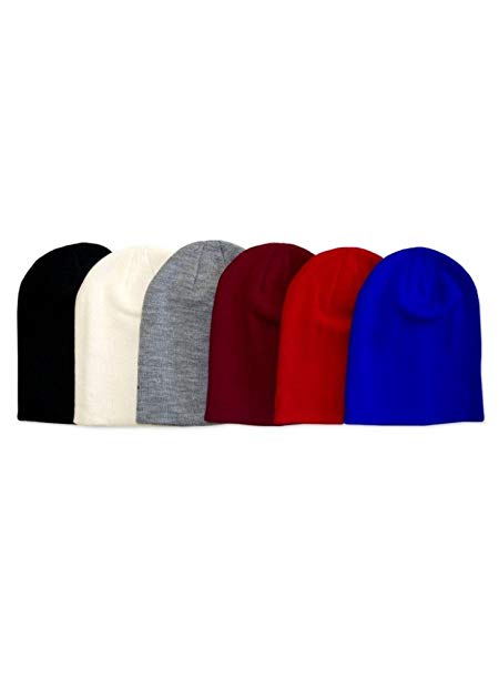 2ND DATE Women's Winter Beanie Knit Hat- Pack of 6