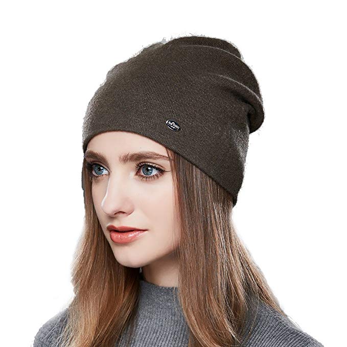 URSFUR Wool Knit Beanie Daily Hat Women Winter Warm Skullies Cap Cuff Headwear