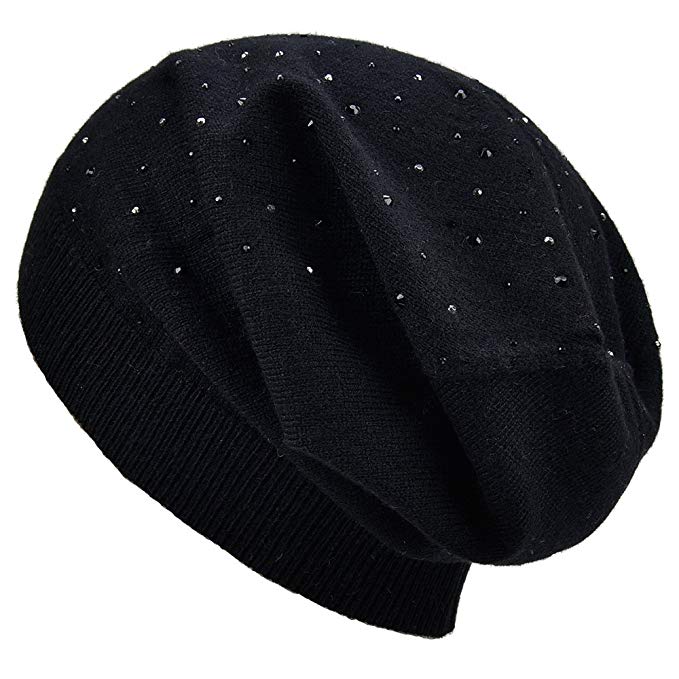 SOMALER Womens Lightweight Thin Slouchy Beanies Spring Knitting Wool Baggy Hat-Single Layer Hat