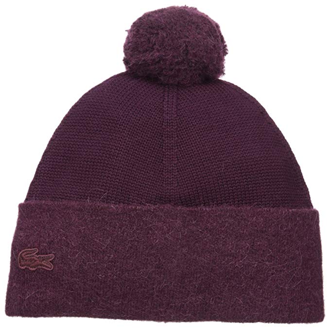 Lacoste Women's Pom Knit Beanie