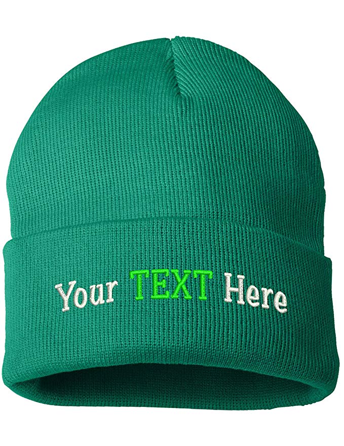 Peerless Beanie Hat With Custom Embroidery Your Text Here or Logo Here One Size SP12