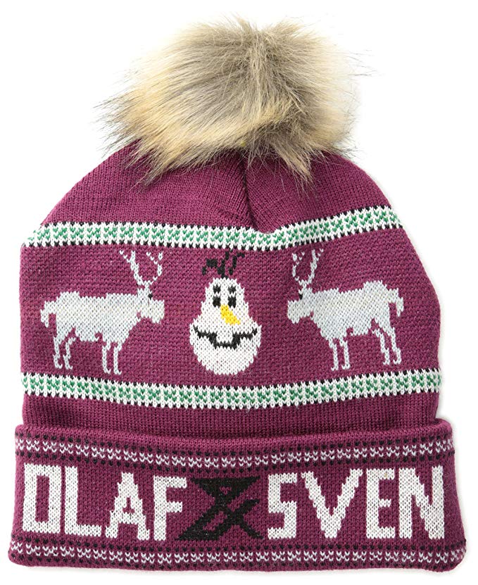 Disney Juniors Frozen Olaf and Sven Intarsia Beanie